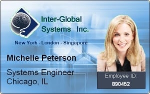 interglobal ID card with floating photo