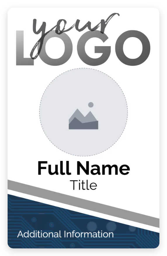 Blue Technology Vertical template preview