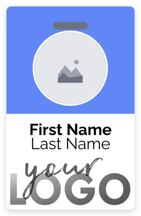 Color Block Blue Vertical template preview