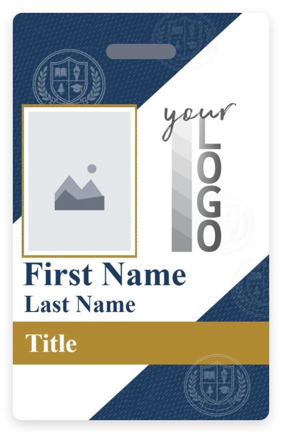 School Staff ID template preview