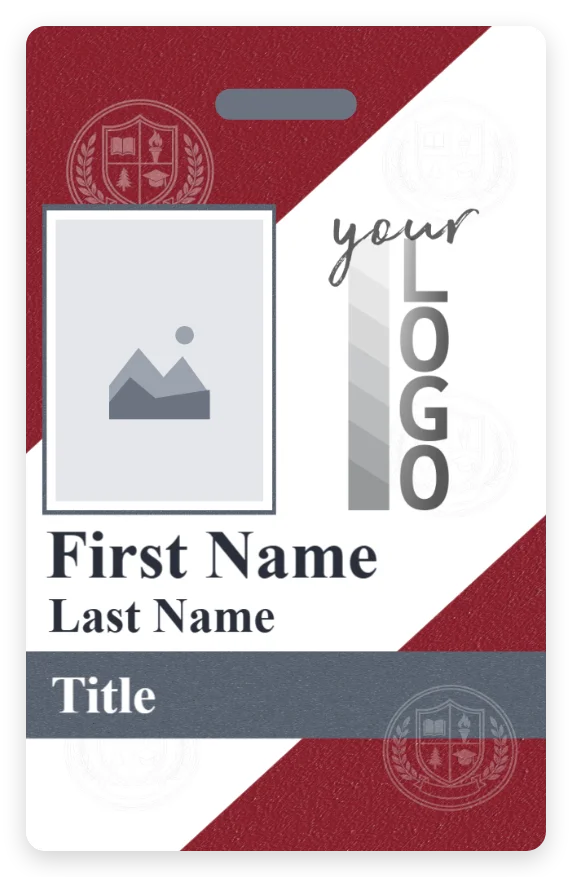 Student ID template preview