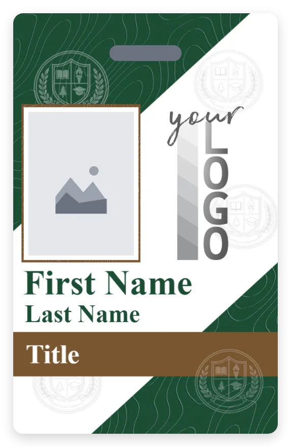 Faculty ID template preview