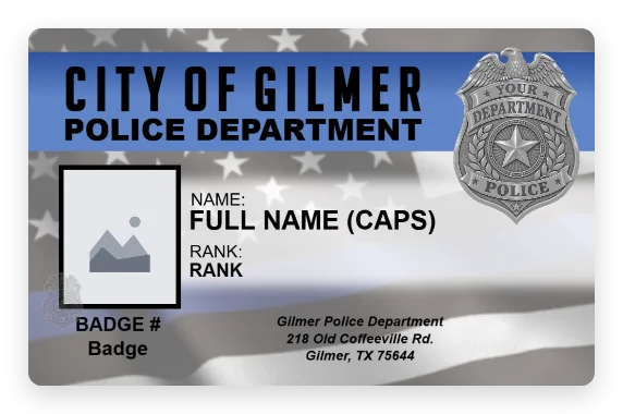Thin Blue Line Flag - Horizontal template preview