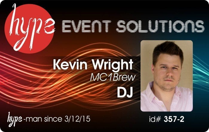 Hype Events DJ ID Card