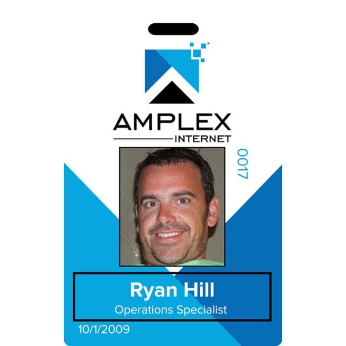 AMPEX internet ID Badge design
