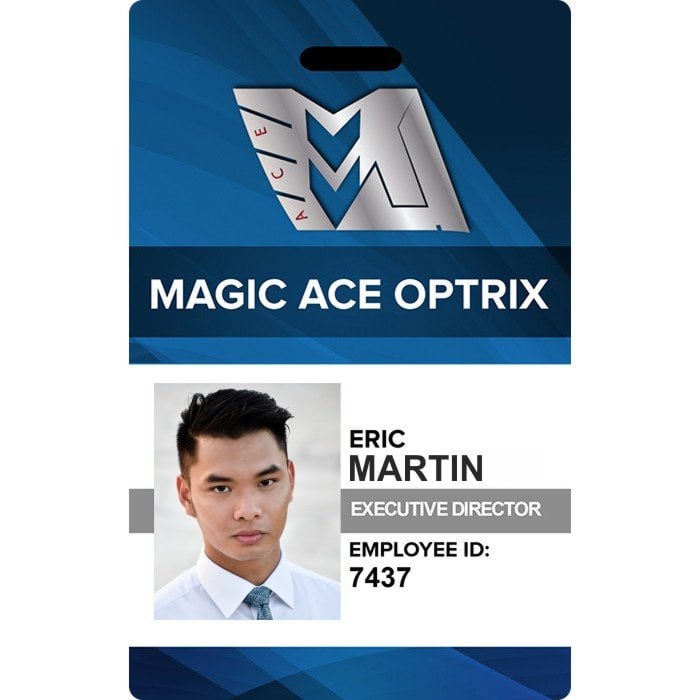 magic ace optrix employee id card
