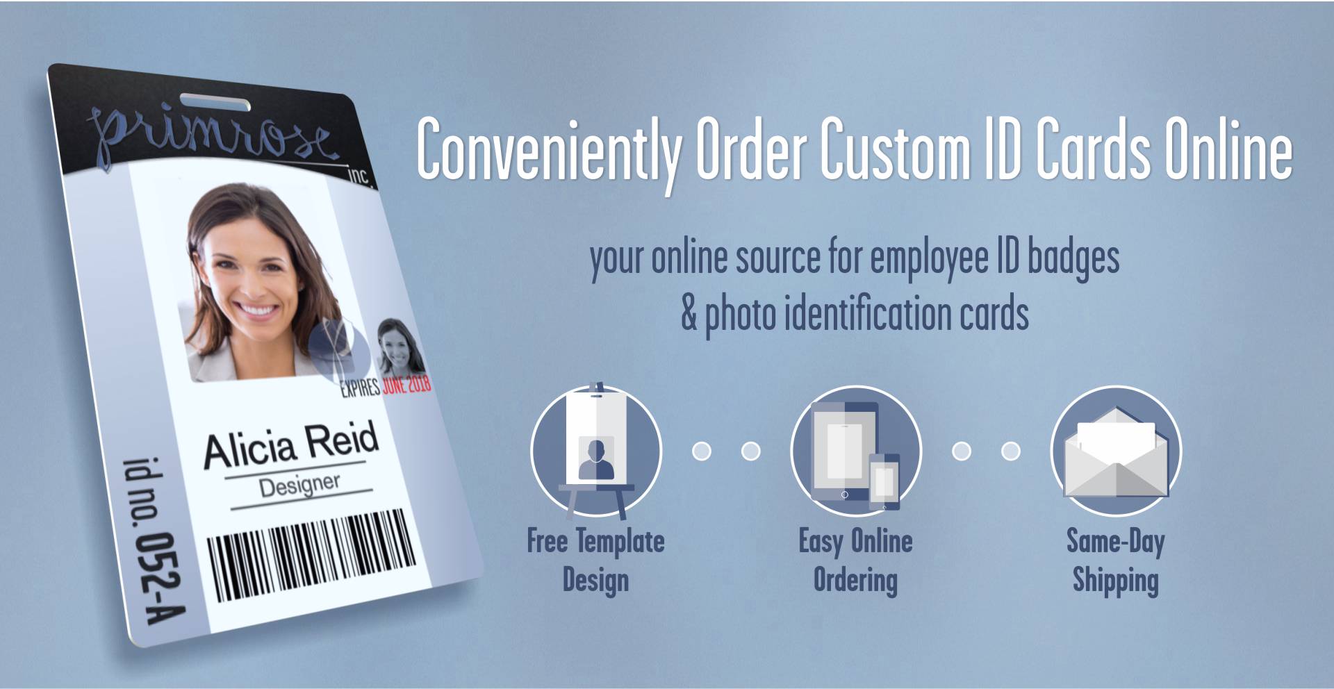 ID Badges & Cards Ordered Online With Free Design