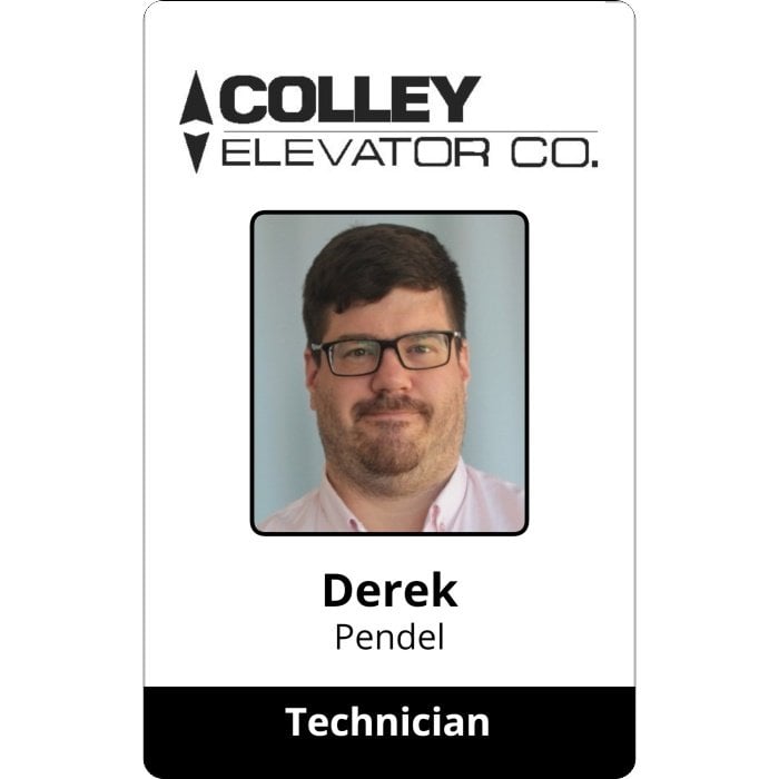 Colley Elevator Co ID badge