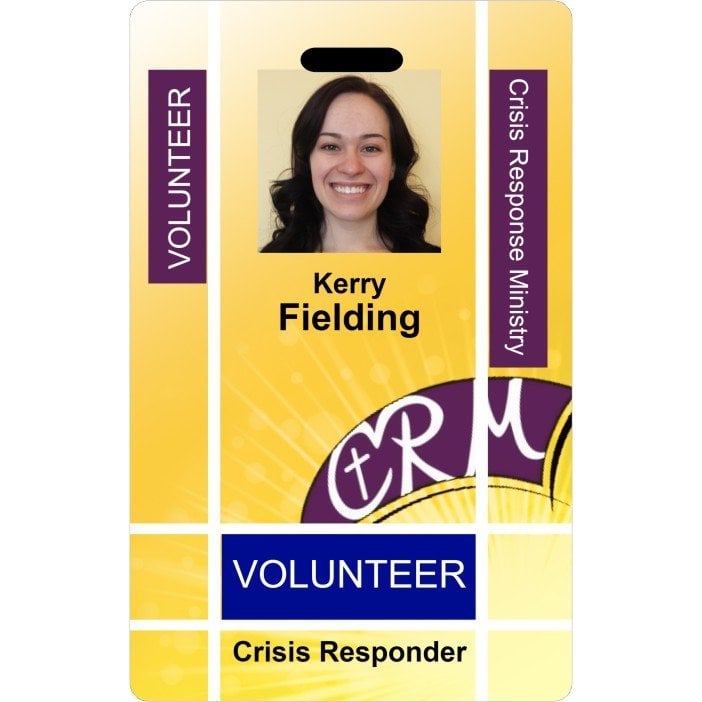 Crisis response ministry id card