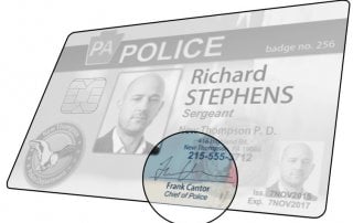 Police ID signature