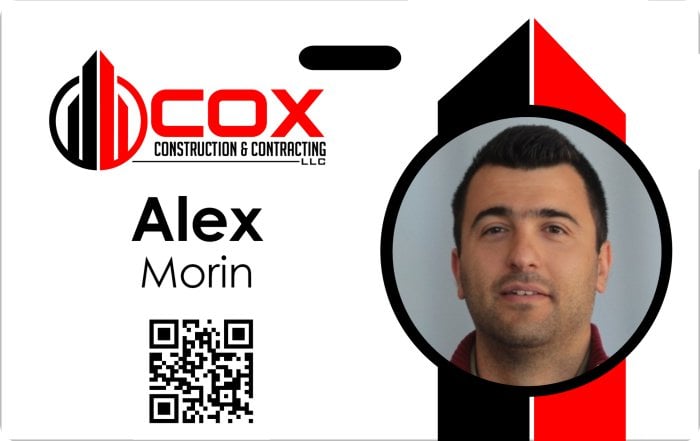 COX Construction ID Badge