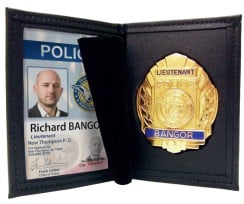 Police ID badge and card with holder