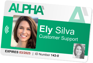 ID card coming out of envelope