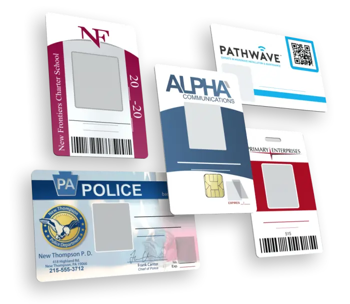 Employee ID badge templates